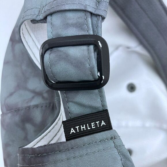 Athleta Kinetic Printed Baseball Cap Women's One Size Adjustable Riptide Grey - Picture 9 of 11